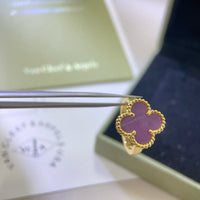[Aethel jewelry]CLOVER  PURPLE VIOLET RING