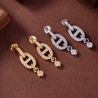 [Aethel jewelry]HM CHAINE DIAMOND EARRINGS