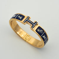 [Aethel jewelry]H BRACELET BLUE CERAMIC