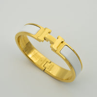 [Aethel jewelry]H WHITE BRACELET