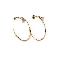[Aethel jewelry]JUSTE EARRINGS GOLD DIAMONDS 1.8MM