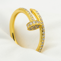 [Aethel jewelry]JUSTE RING 1.8MM GOLD DIAMONDS