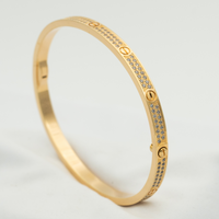 [Aethel jewelry]LOVE BRACELET 3.65MM DIAMOND-PAVED
