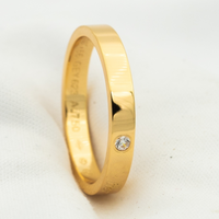 [Aethel jewelry]LOVE RING 4MM 1 DIAMOND