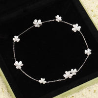[Aethel jewelry]FRIVOLE SILVER 9 FLOWERS NECKLACE
