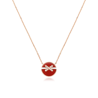 [Aethel jewelry]JEUX DE ROSE GOLD DIAMOND NECKLACE