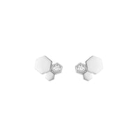 [Aethel jewelry]BEE LOVE SILVER DIAMOND EARRINGS