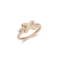[Aethel jewelry]JEUX DE RING PINK GOLD DIAMOND