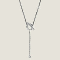 [Aethel jewelry]FINESSE SILVER DIAMOND NECKLACE