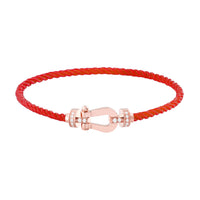 [Aethel jewelry]FORCE 10 HALF DIAMOND PINK GOLD RED CORDERI LARGE AND MEDIUM MODEL