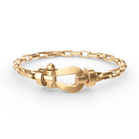 [Aethel jewelry]FORCE LARGE HORSESHOE CLASP  METAL BRACELET
