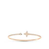[Aethel jewelry]IDYLLE PINK GOLD OPEN BRACELET DIAMOND PAVED