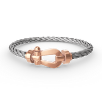 [Aethel jewelry]FORCE LARGE HORSESHOE NO DIAMOND BRACELET ROSE GOLD