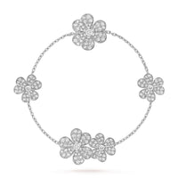 [Aethel jewelry]FRIVOLE SILVER 5 FLOWERS BRACELET