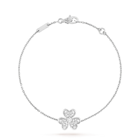 [Aethel jewelry]FRIVOLE SILVER FLOWER DIAMOND BRACELET