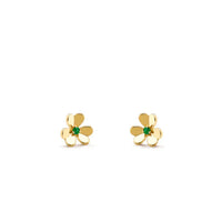 [Aethel jewelry]FRIVOLE  FLOWER MALACHITE EARRINGS