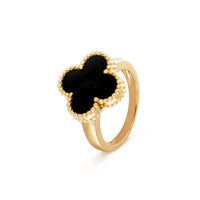 [Aethel jewelry]CLOVER ONYX RING