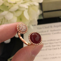 [Aethel jewelry]PERLEE COULEURS DIAMOND ROSE GOLD BETWEEN THE FINGER RING