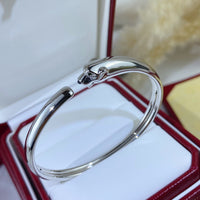 [Aethel jewelry]PANTHERE SILVER OPEN BRACELET