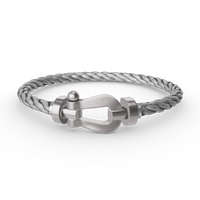[Aethel jewelry]FORCE LARGE HORSESHOE NO DIAMOND BRACELET SILVER
